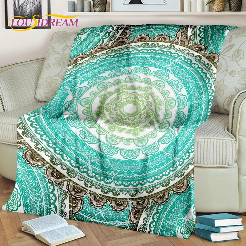 Одеяло 3D в богемном стиле для медитации мандалы природный дух йоги мягкое одеяло