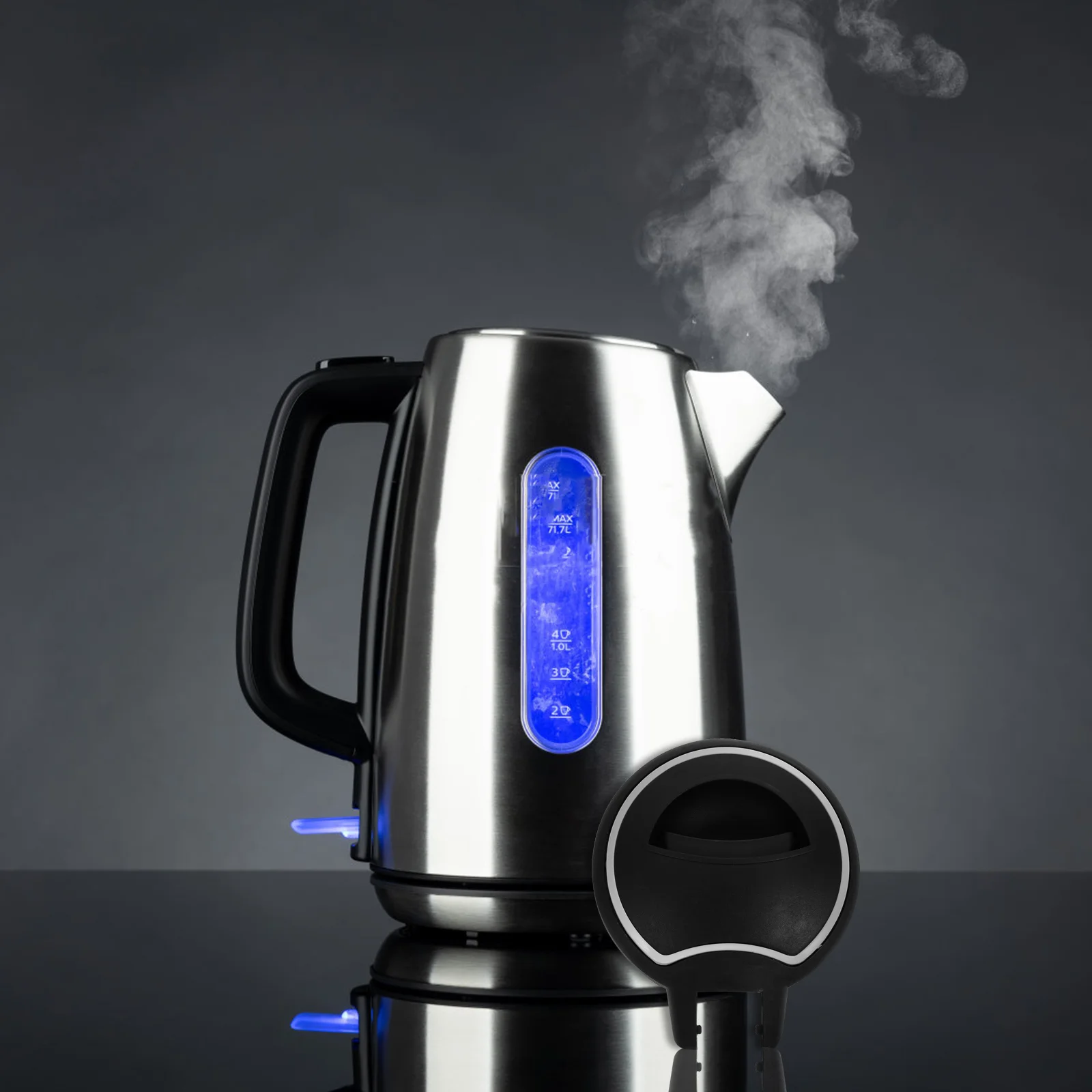 

2 Pcs Lids Teapot Replacement Kettle Stainless Steel Electric Removable Whistling Water Jug Caps Accessories Universal