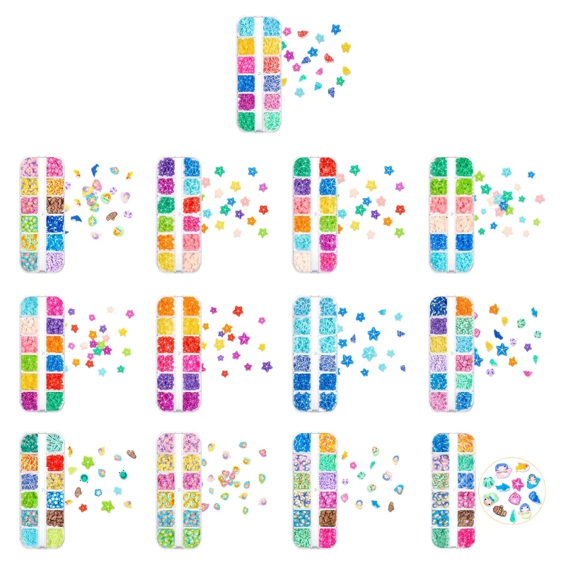

Кусочки морской тематики для дизайна ногтей Акула для ракушек Русалка мягкая глина украшение для ногтей идеально подходит для приклеивани...