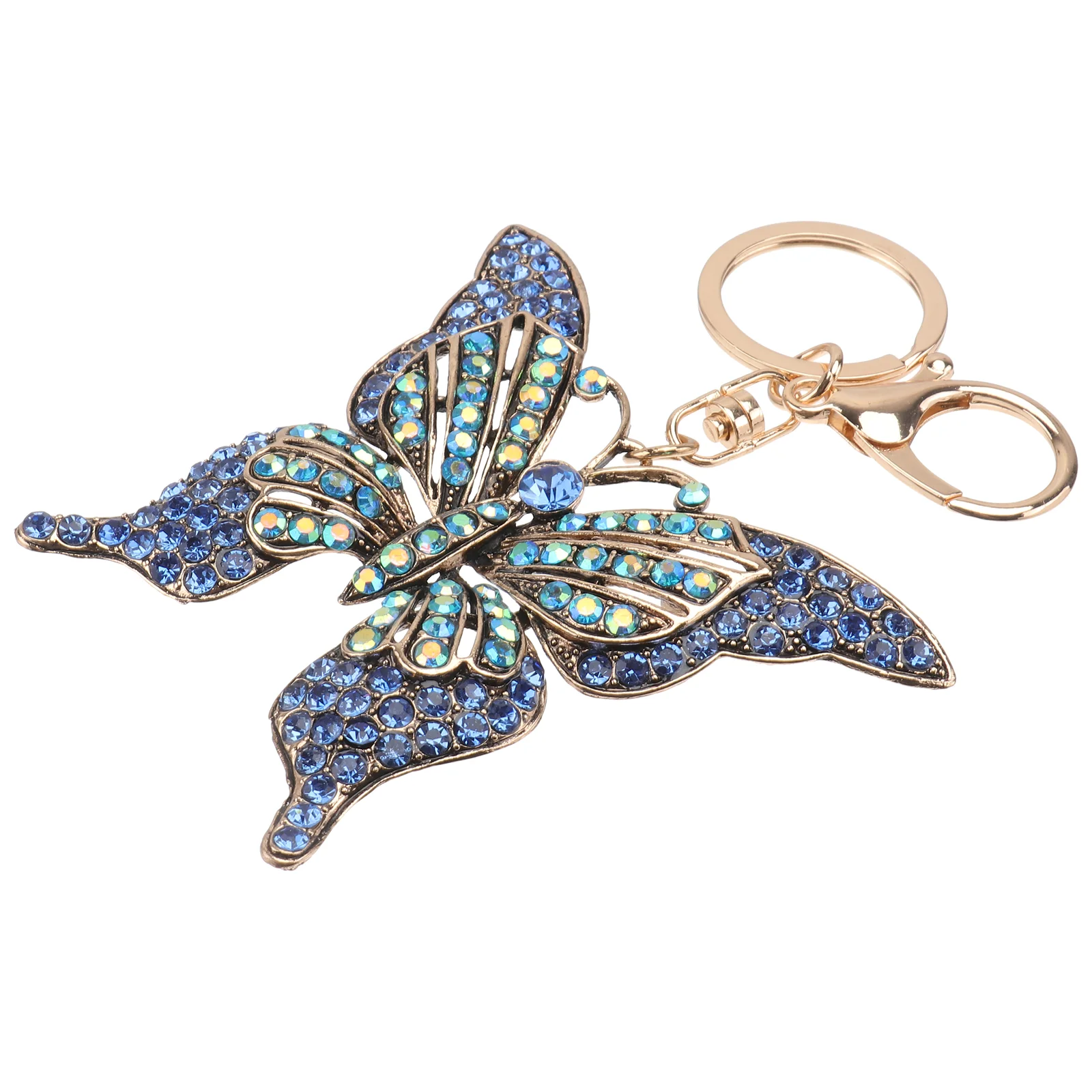 

Keyring Pendant Butterflies Hollowed Decorative Keychain Gift Keyrings As Handbag Accessory
