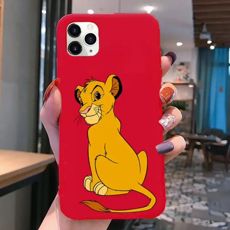 Телефонный чехол Hakuna Matata с симбой Король Лев для iphone 13 12 11 Pro Max Mini XS 8 7 6 6S Plus X SE 2020 XR