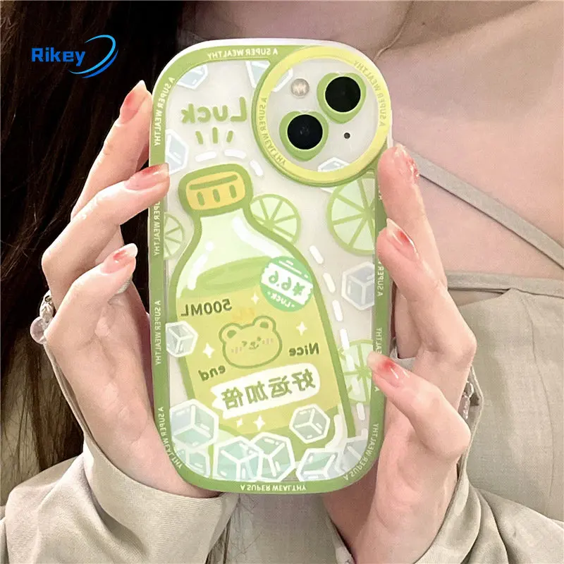 

Rikey для iphone 14Promax мобильный телефон, круглый чехол для iphone13 bear drink hot 7p iphone xr, чехол для iphone 11 iphone xs