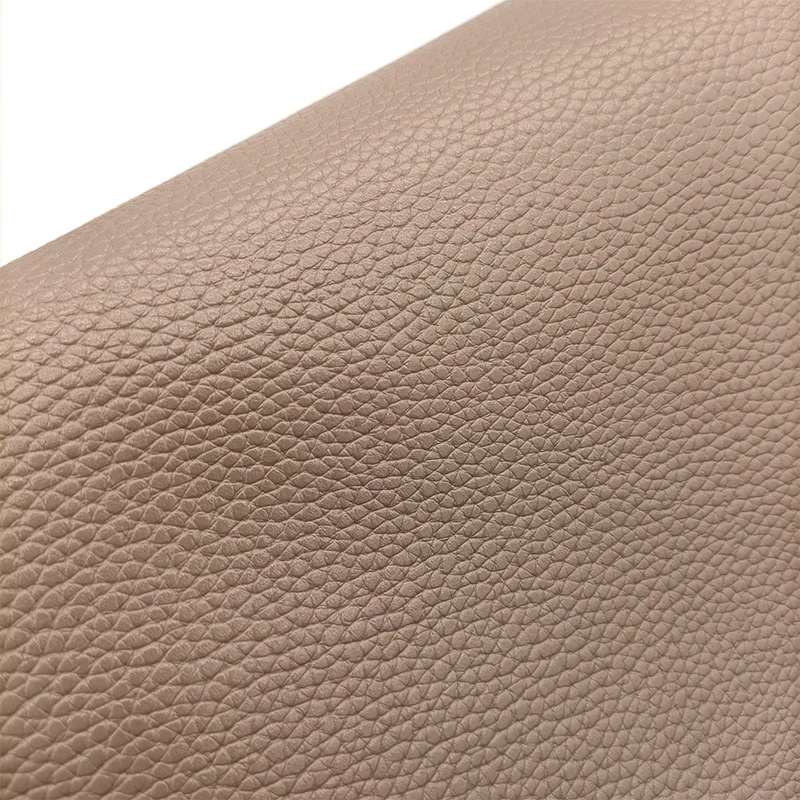 

Light Color Litchi Texture Soft PU Embossed Faux Leather Fabric Sheet Cotton Backing for Making Hair Bow/Belt/Clothing 46*135CM