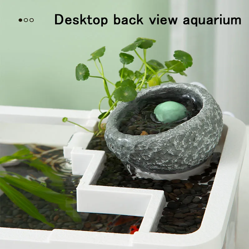 Настольная Экологичная емкость для аквариума Мерцающая черепаха старый