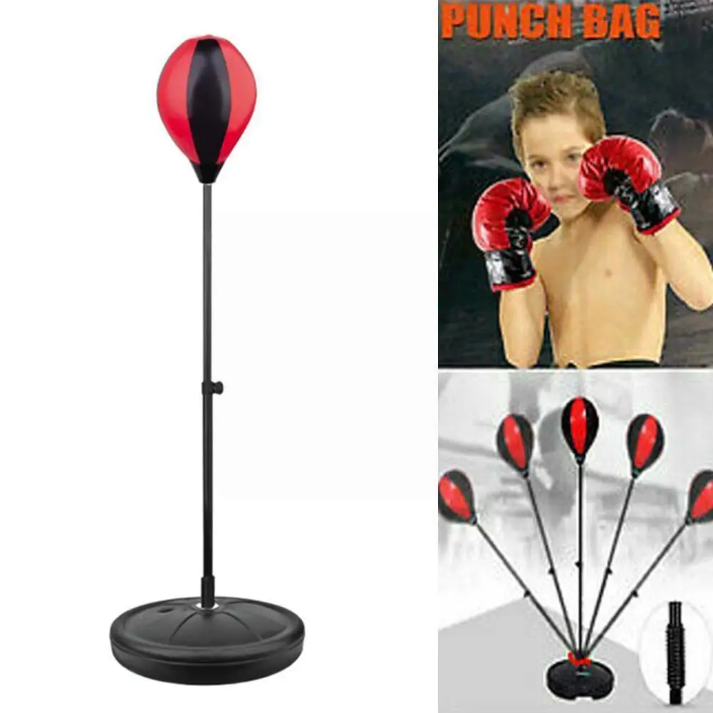 

Children Training Boxing Ball Heavy Stand Punching Speed 70-105cm Boxing Bag Adjustable Height Target Response Durable Punc T3x8