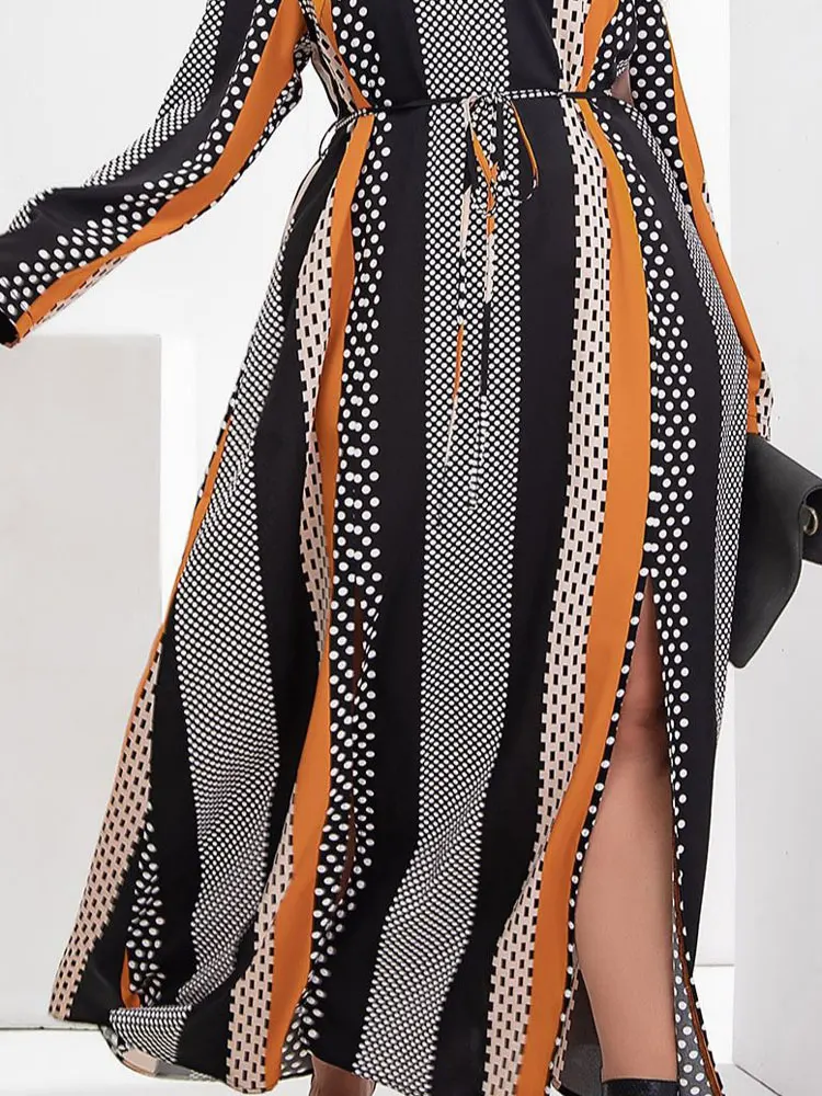 Рисунок 5 - Женское длинное платье в горошек