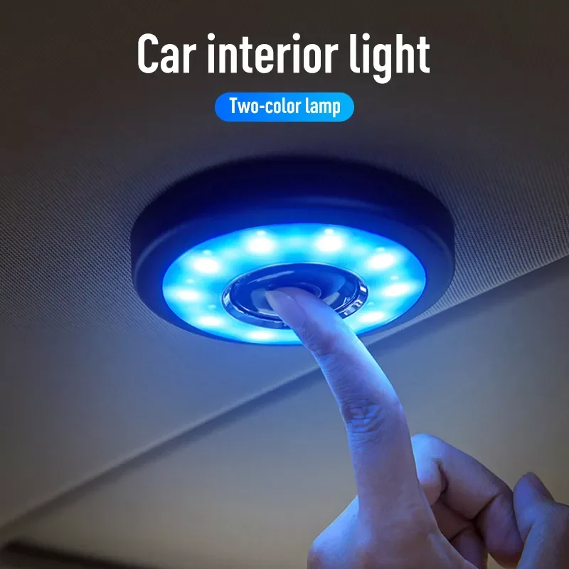 

Interior reading light Car Interior Ornament Touch Type Night Light Car Roof Ceiling Magnet Lamp Automobile Car Accessories