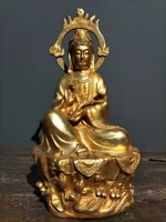 13 tibetan temple collection bronze gilt flame ruyi avalokitesvara buddha worship buddha town house exorcism