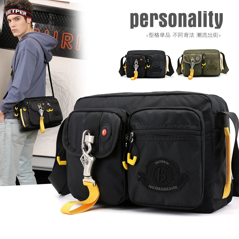 New men's Single Shoulder Messenger Bag fashion sports outdoor bag multifunctional large capacity Backpack