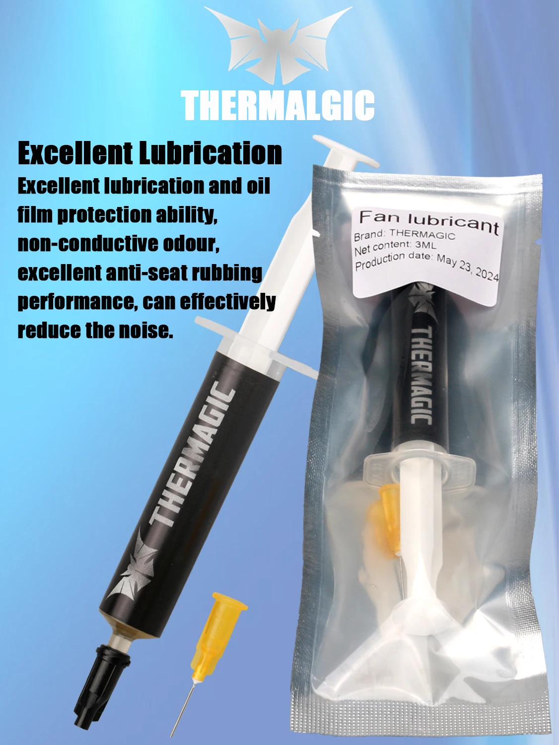 3 мл смазка для подшипников вентилятора процессора устойчивая к высоким