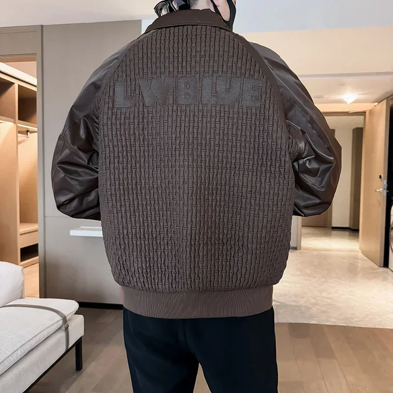 Новинка 2024 осенне-зимняя мужская ультратонкая куртка повседневное пальто с