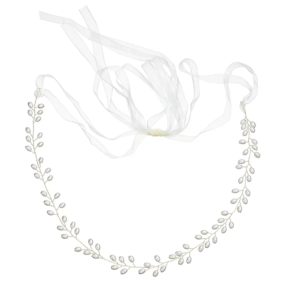 

Bridal Dress Belt Alloy Imitation Pearls Girdle For Wedding Bride Bridesmaid