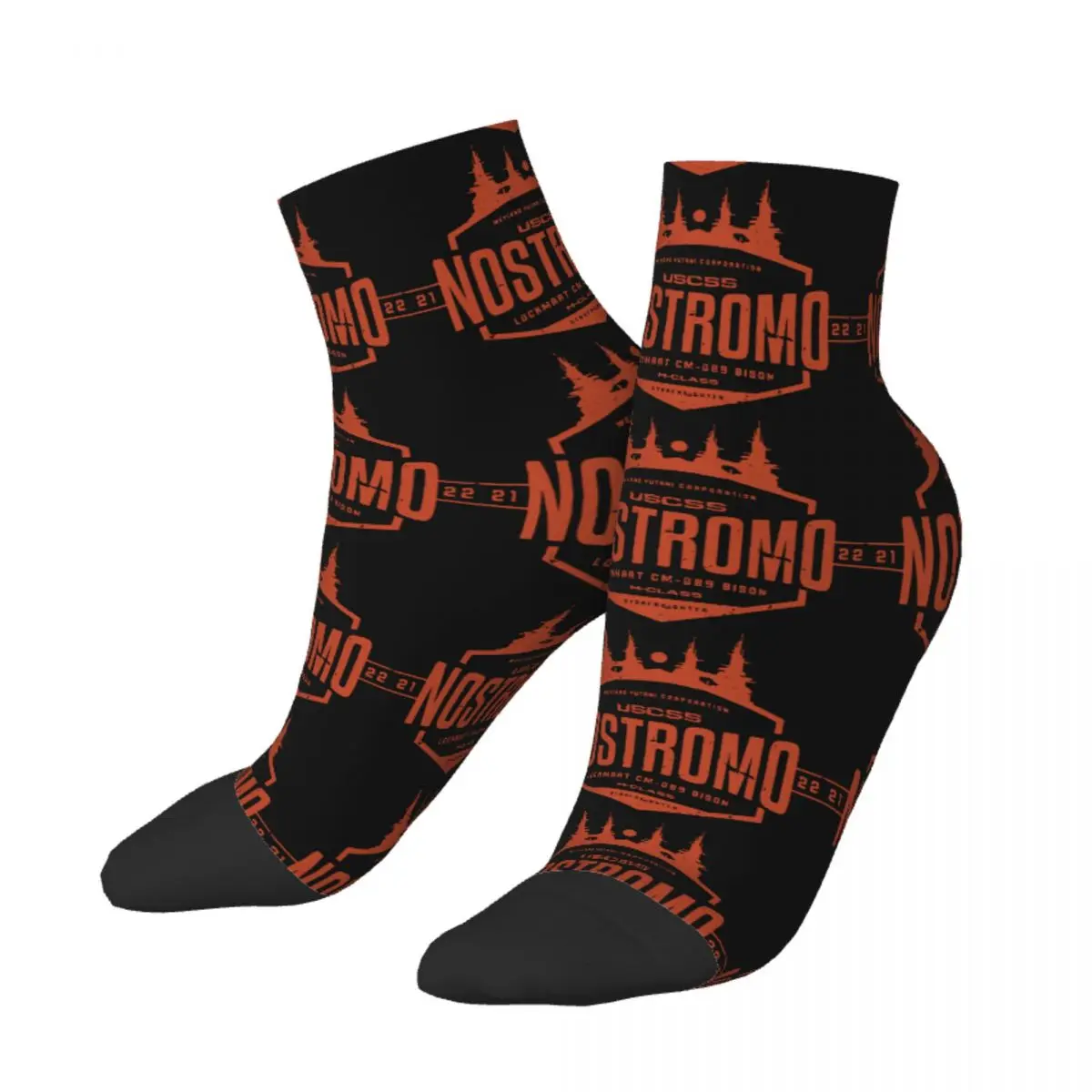 

Male Men Short Socks Crazy Nostromo Sock Aliens Alien Movie Weyland Yutani Corp Women's Ankle Socks Spring Summer Autumn Winter