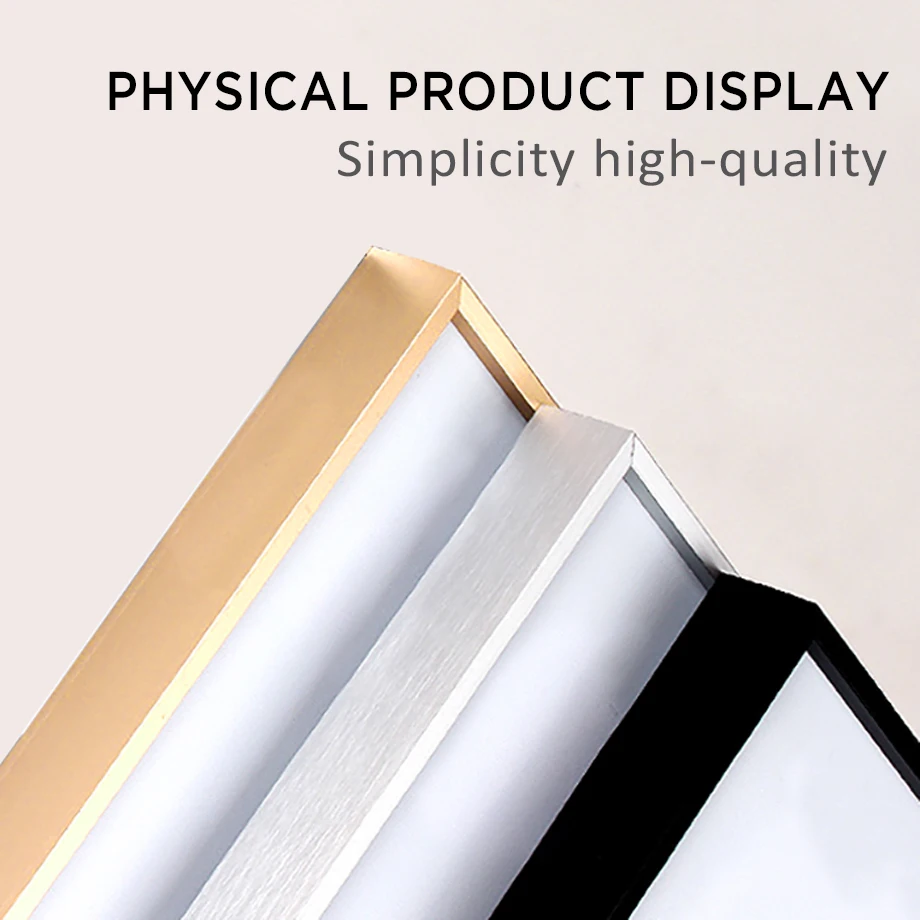 Aluminum Alloy Posters Frame Black Silver Gold 3 Sets Combination Wall Art Print Canvas Pictures Home Decoration Accessories