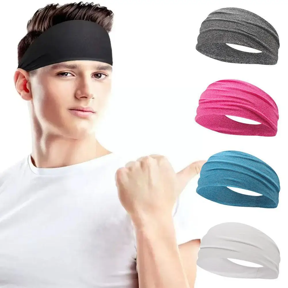 

Elastic Yoga Headband Sport Sweatband Women/Men Sport Sport Turban Bands Bandage Gym Band Hair Running Outdoor Sweat A3M3