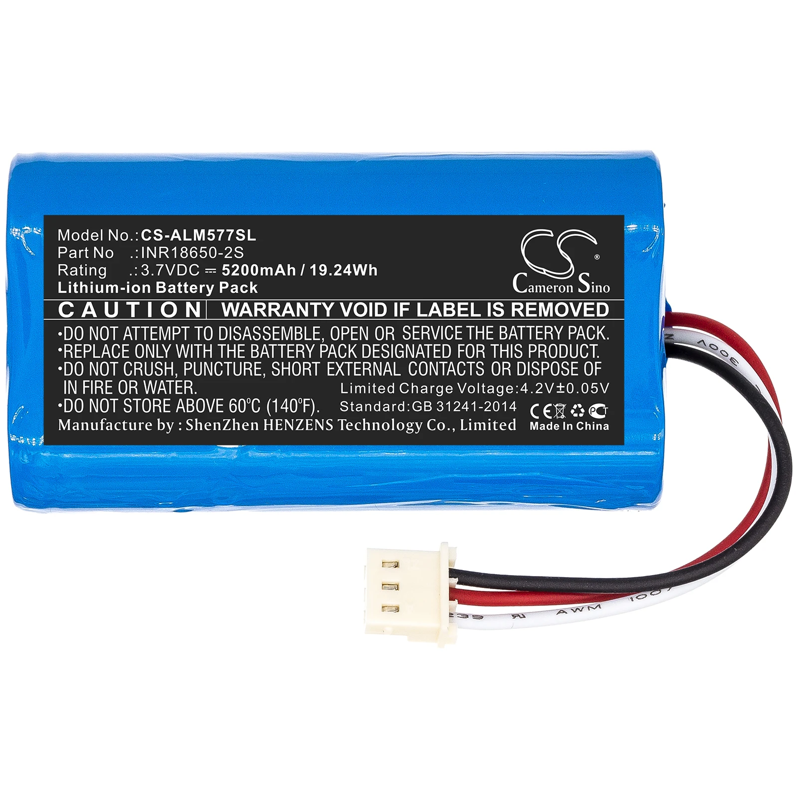 

Cameron Sino 5200mAh Speaker Battery for Altec Lansing iMW577, iMW577-AB, INR18650-2S