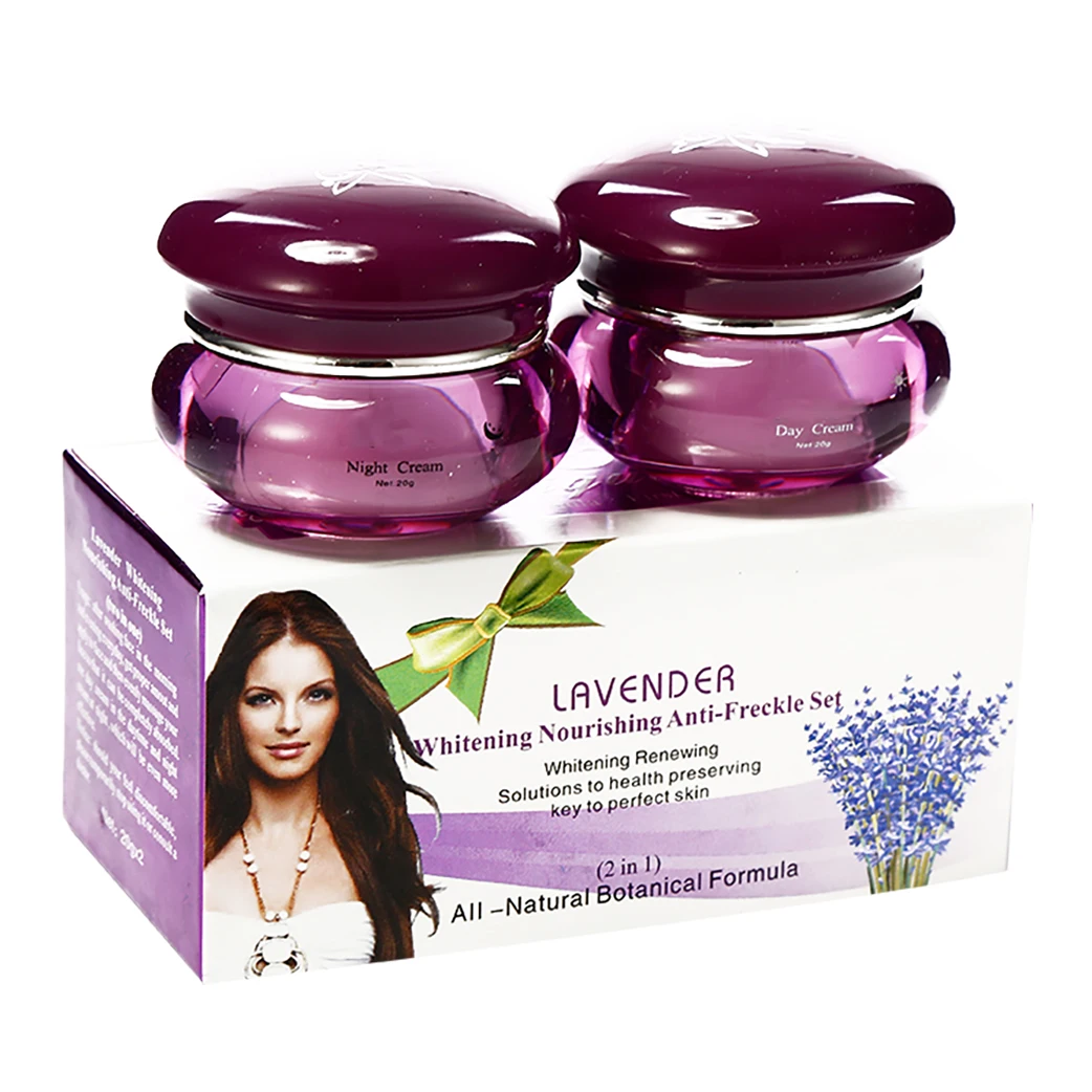 Women Skin Facial Lavender Cream, Face Whitening Anti Freckle Wrinkle, Dark Spot Remove, Female Care Hot Selling In Africa