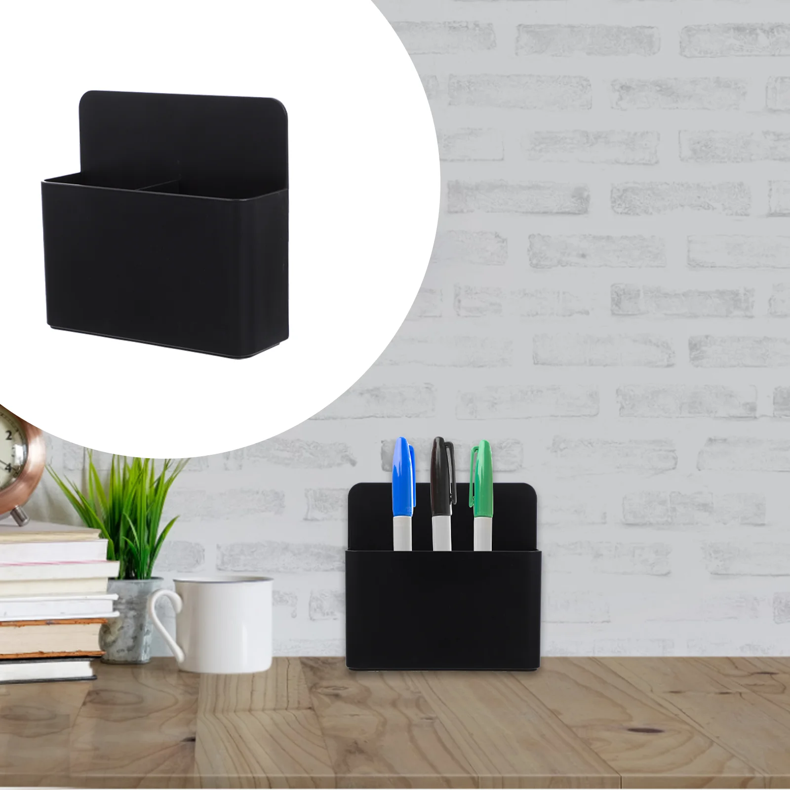 Storage Box Pen Holder Whiteboard Pens Magnetic Marker Organizer Case Abs