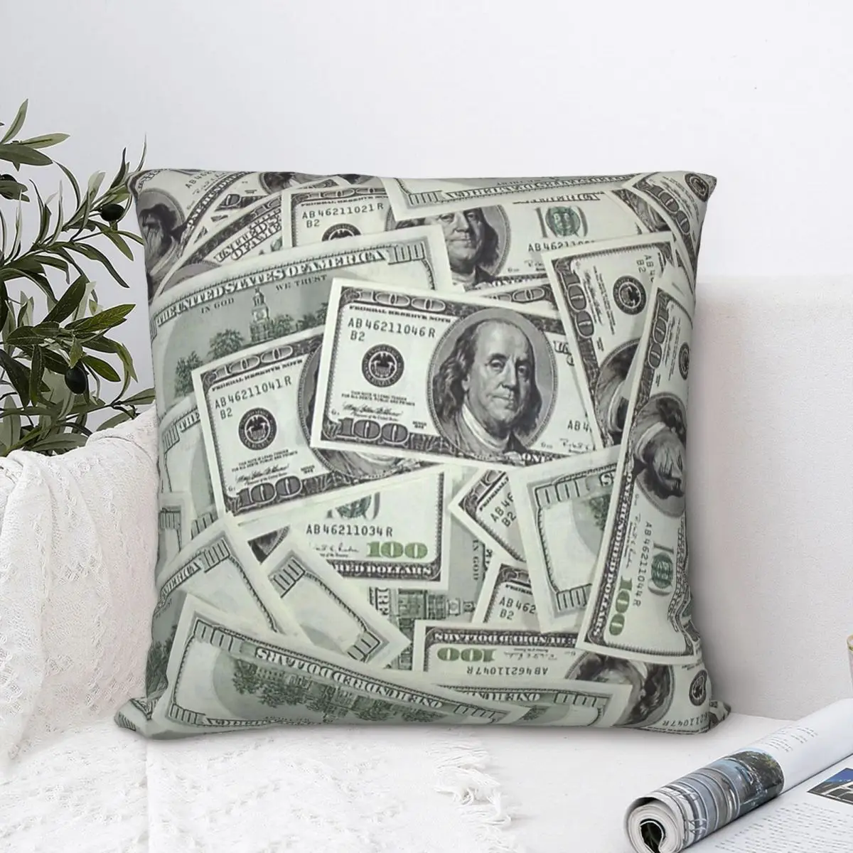 

Money Throw Pillow Case Bitcoin Virtual Encrypted Digital Currency Short Plus Cushion Covers For Home Sofa Decorative Backpack