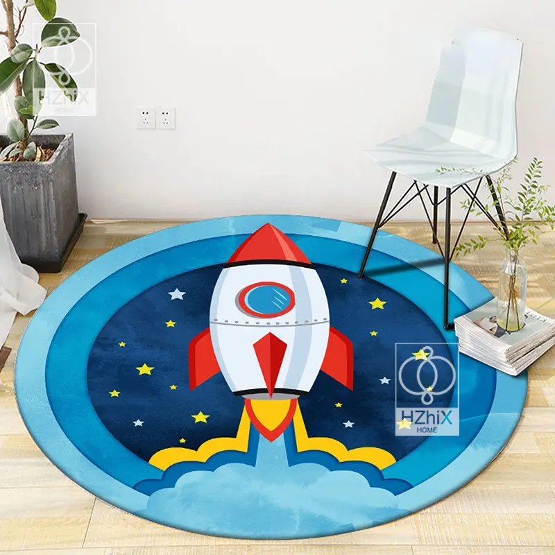 

Round Cartoon Animal Carpet for Living Room Decoration Children Bedroom Lion Floor Mats Soft Kitchen Balcony Small Area Rugs