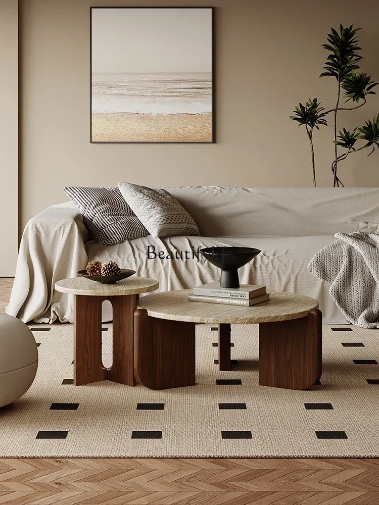 Wabi песок ветер ретро Дерево гостиная диван пещера каменная кромка несколько