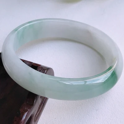

zheru Jewelry natural Myanmar jade light green 54mm-62mm bracelet Princess jewelry bracelet gift is best for your girlfriend to