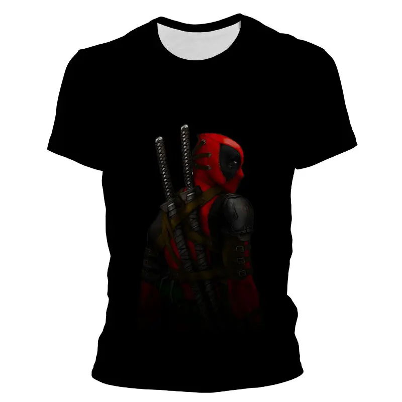 Новинка 2022 повседневные мужские футболки Marvel Дэдпул крутая женская футболка