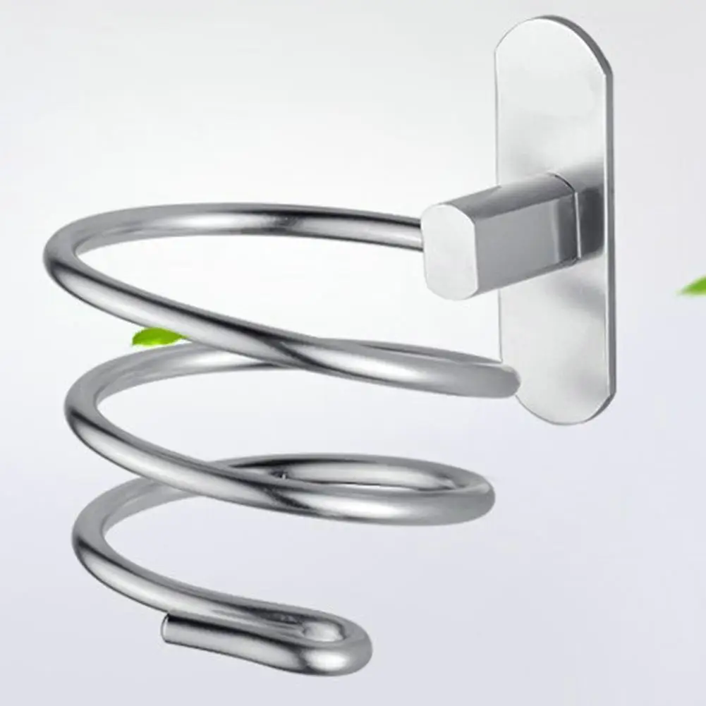 

Wall Mount Electric Hair Dryer Rack Stylish Holder Bathroom Decoration Nail-Free Glue Installation
