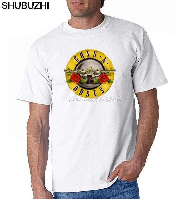 

GUNS N ROSES Men T-Shirt Homme O-Neck Summer Brand Clothing 100%cotton XS-XXXL TShirt Plain Tees Shirts Man euro size