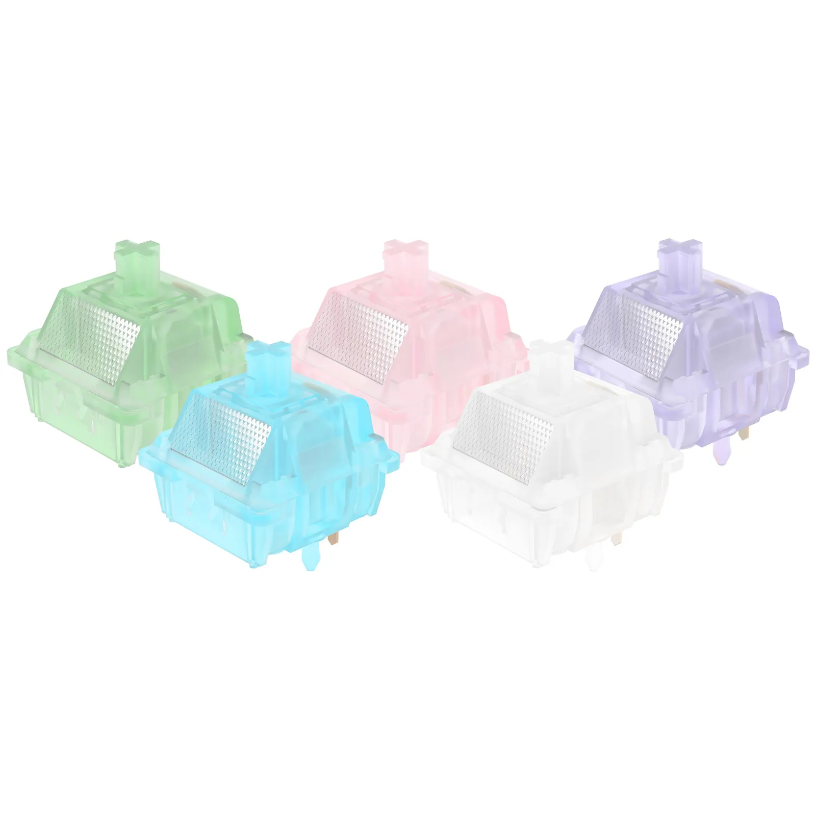Фото Механические переключатели DUROCK Sea Glass Switch, линейные, с возможностью горячей замены, настраиваемые, заводская смазка, 45gf, аксессуары для механических клавиатур, подарок №5