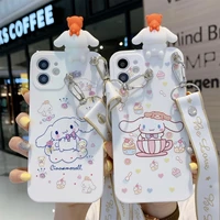 sanrio cinnamonroll cartoon doll soft phone cases for iphone 13 12 11 pro max mini xr xs max 8 x 7 se y2k girl shockproof cover