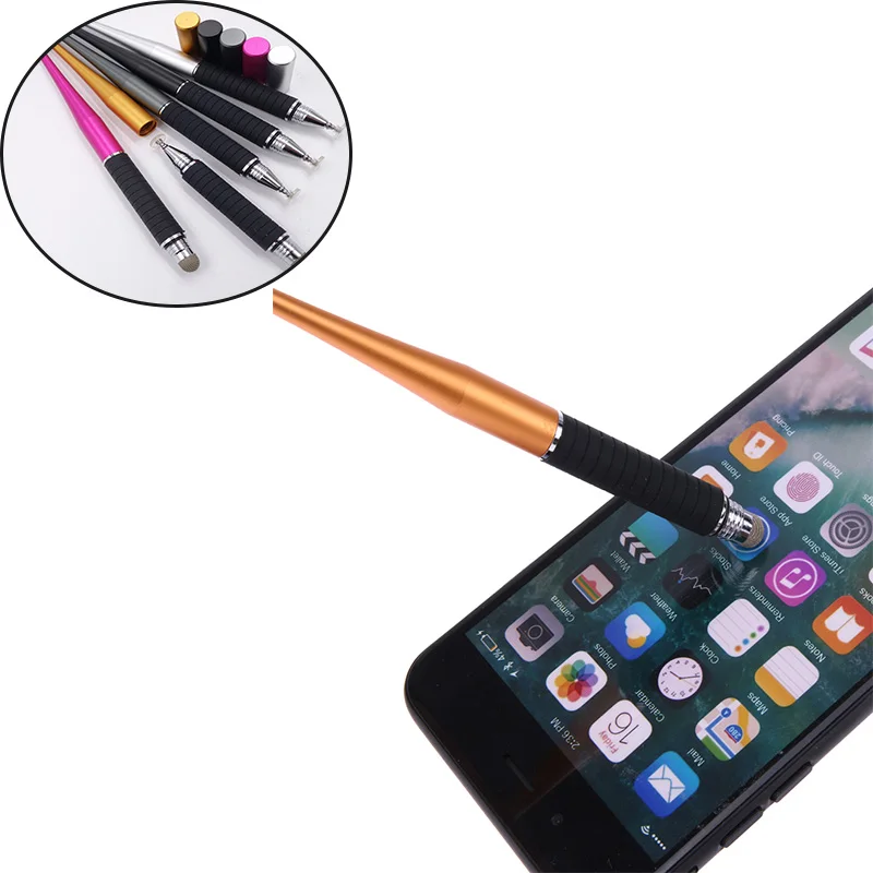 

1 шт. Высококачественная ручка для емкостного сенсорного экрана для iPhone, iPad, планшетного ПК, ручка-стилус для рисования