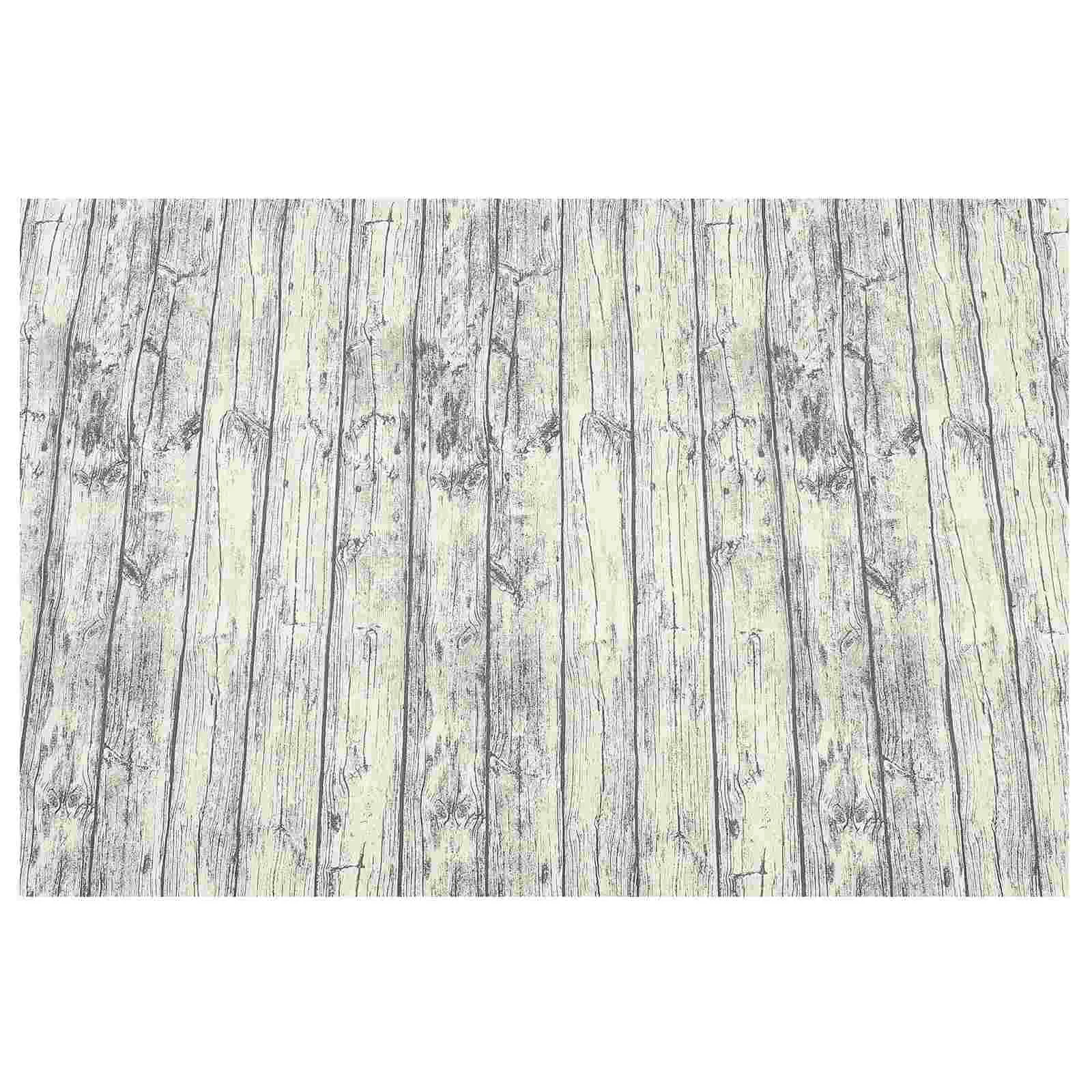 

Table Cloth Wood Grain Tablecloth Backdrop Decorative Cover Cloths Dinner Rustic Rectangularfarmhouse Photo Decoration Runner