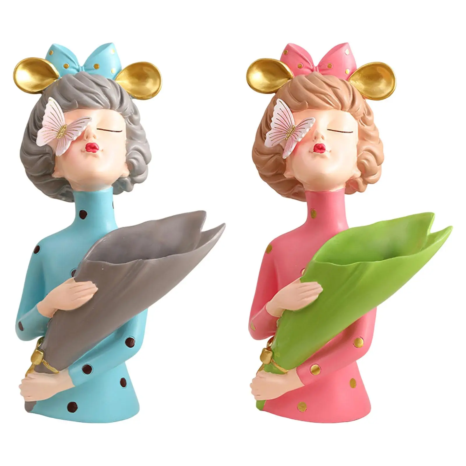 

Girl Statue Decor, Desk Decoration Ornament Placement, Figurine Art Ornament