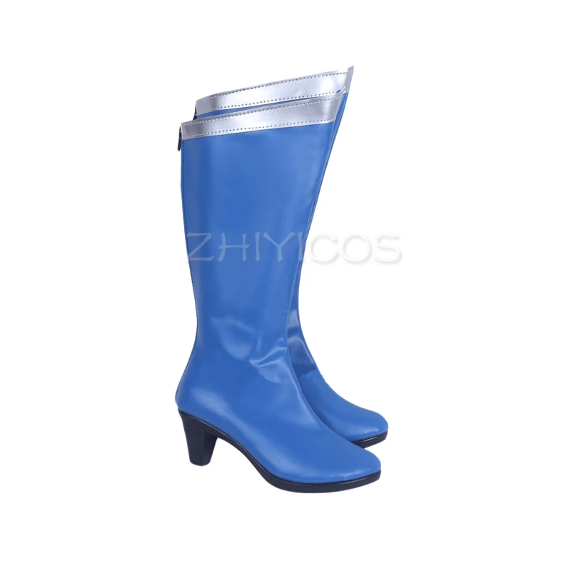 Новая обувь для косплея в стиле аниме Mizuno Ami Mercury сапоги до колена из