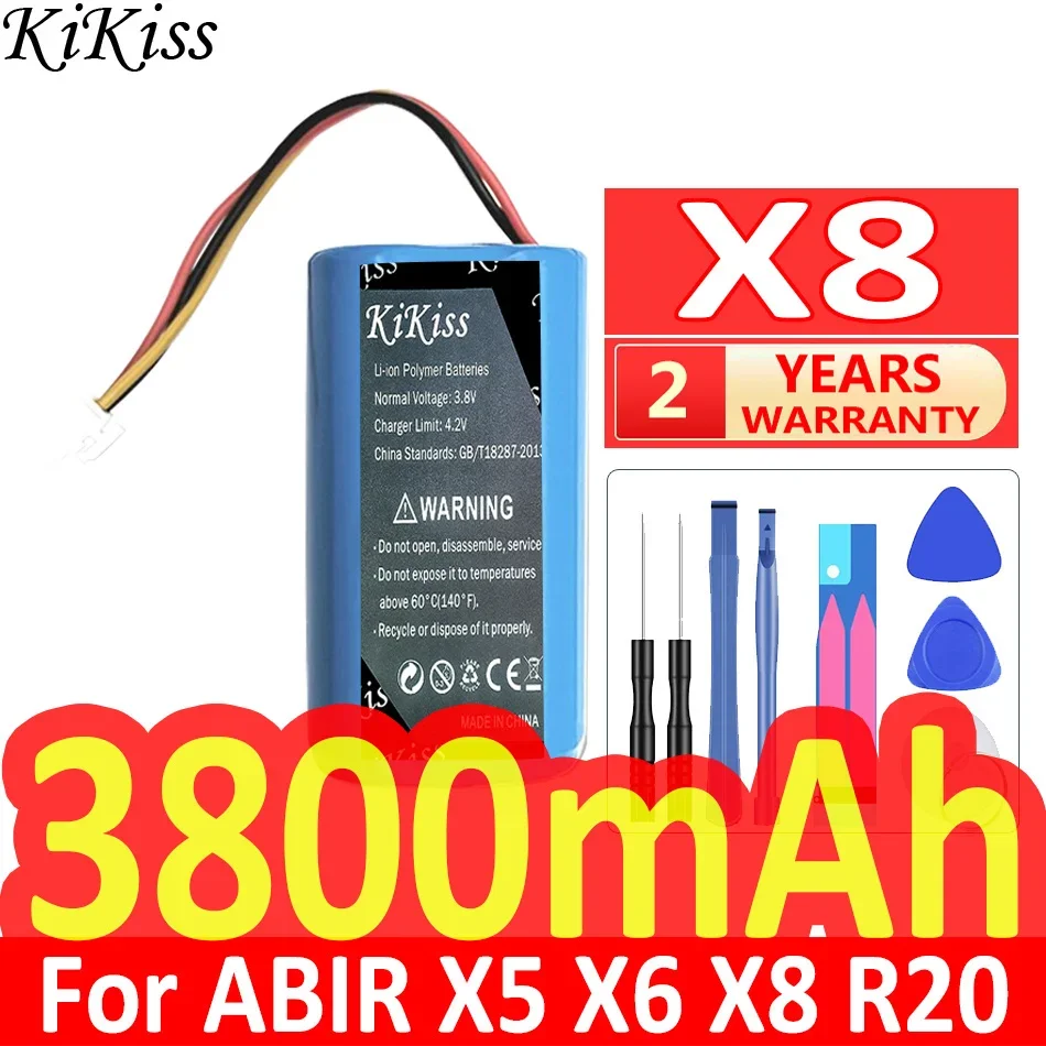 Цифровая батарея 3800 мАч для робота-пылесоса ABIR X5 X6 X8 R20