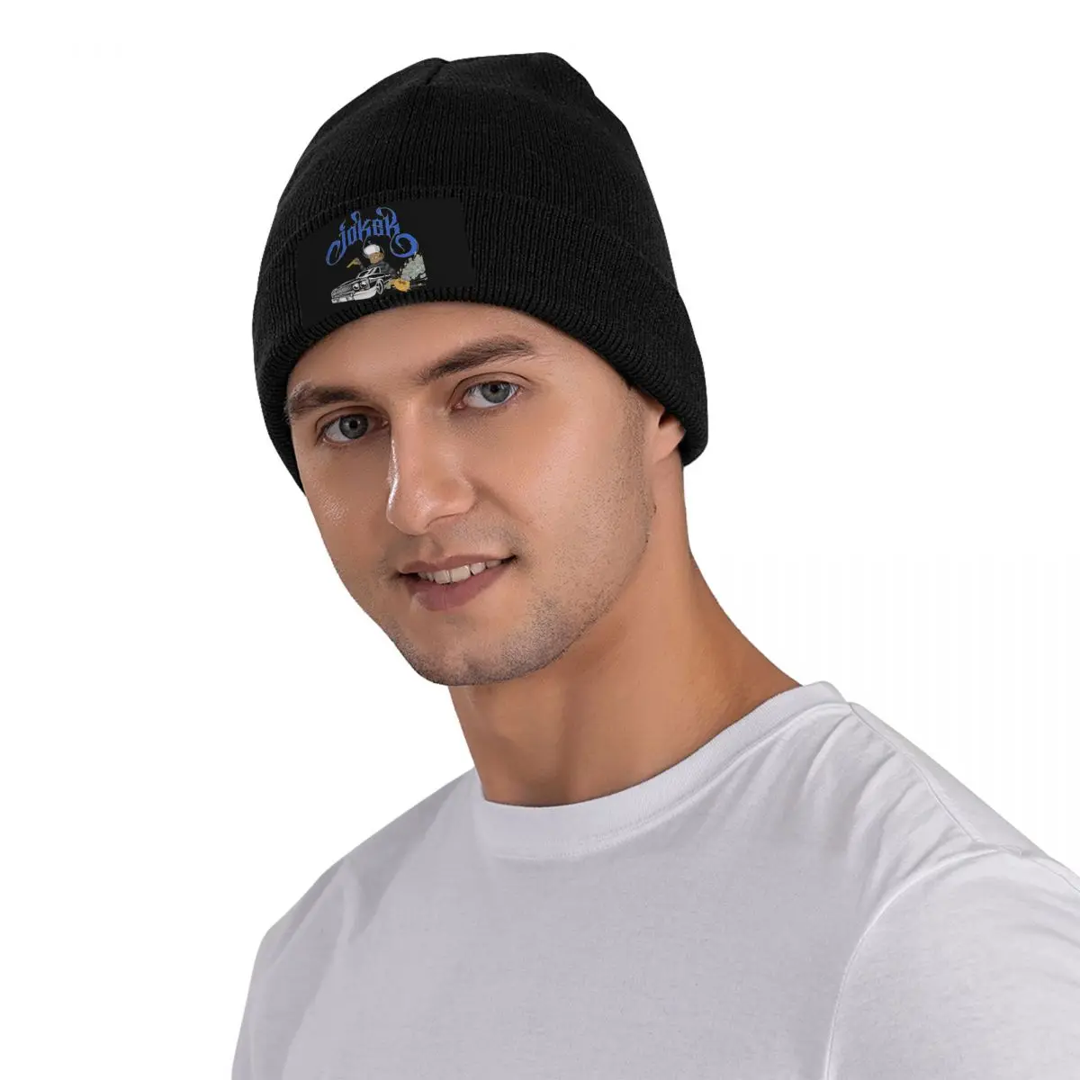 

Beto Jimenez Brown Richie Rich Vato Joker Knitted Hat Velvet Applique Outdoor/Indoor Great Gift