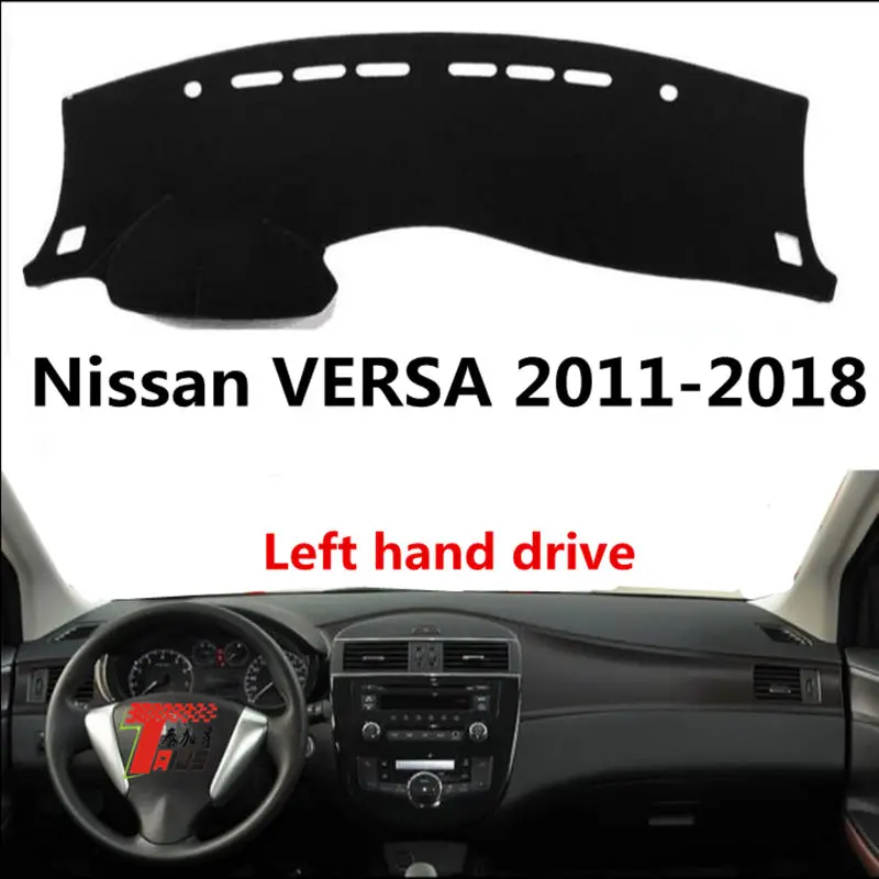 

TAIJS Car Dashboard Cover Dash Mat For Nissan VERSA 2011-2018 Left hand drive Auto Non-slip Sun Shade Pad Carpet