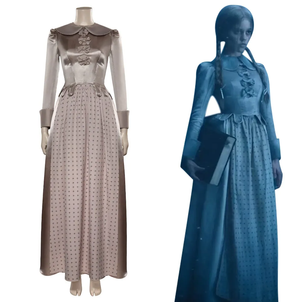 

Wednesday Addams Goody Cosplay Women Costume Dress Outfits Fantasia Halloween Carnival Fanshion Cloth For Role Disguise