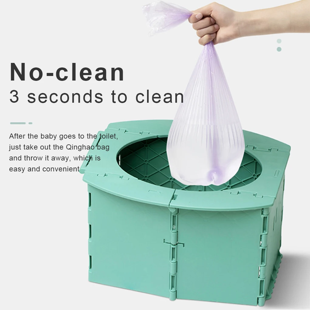 

Дорожный туалет, ведро для кемпинга, длительный срок, большая емкость, моющиеся, простые в эксплуатации, аксессуары для походов, цвет зеленый