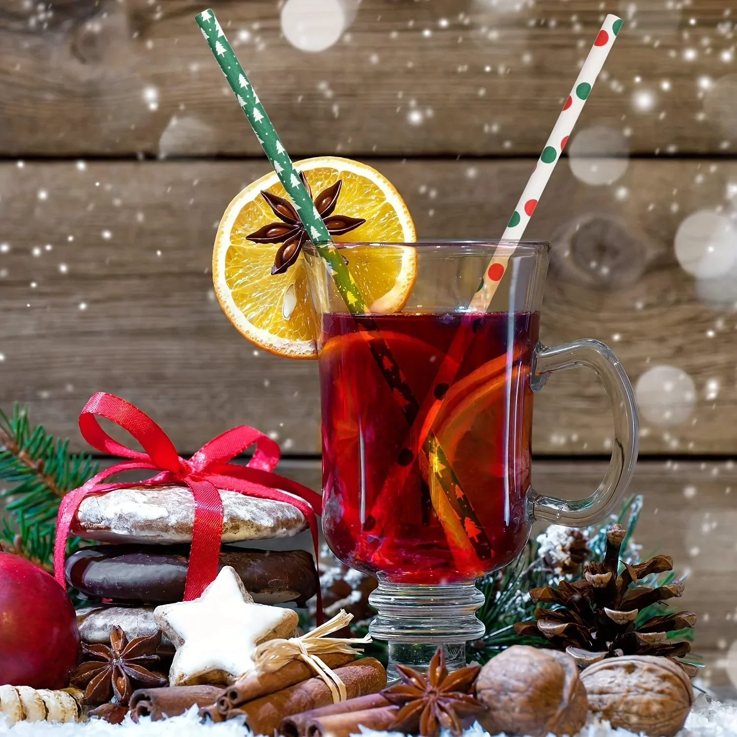 Рисунок 3 - Одноразовые соломинки для рождественской вечеринки