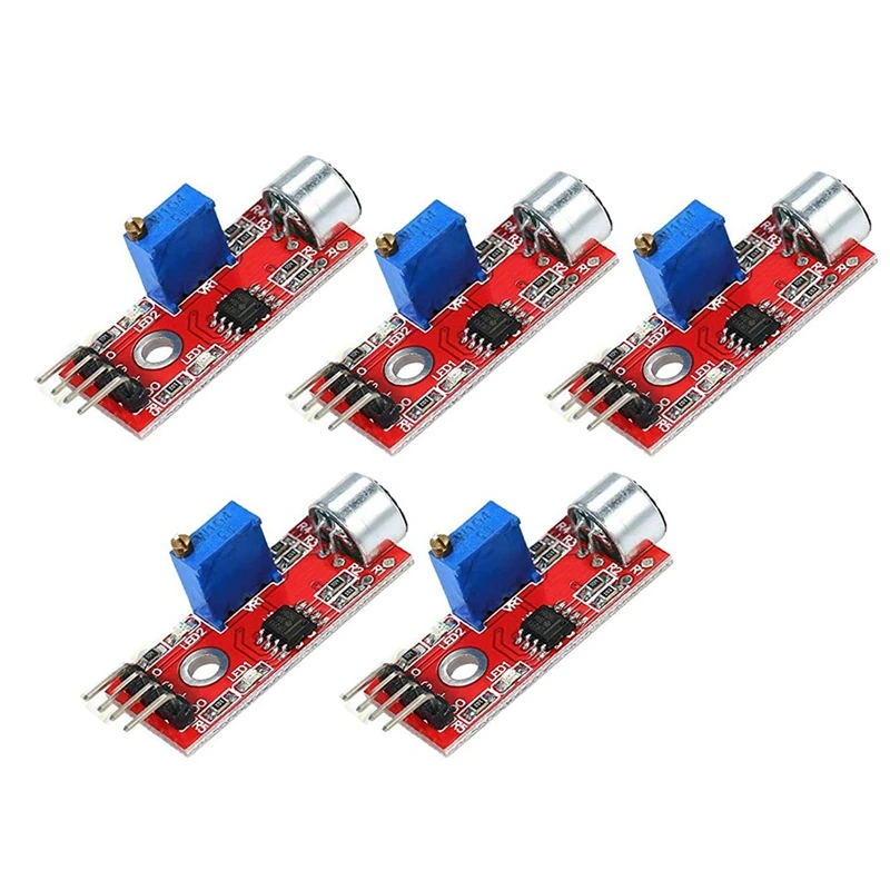 

5 шт., модуль обнаружения микрофона, совместимый с Ar-Duino PIC AVR