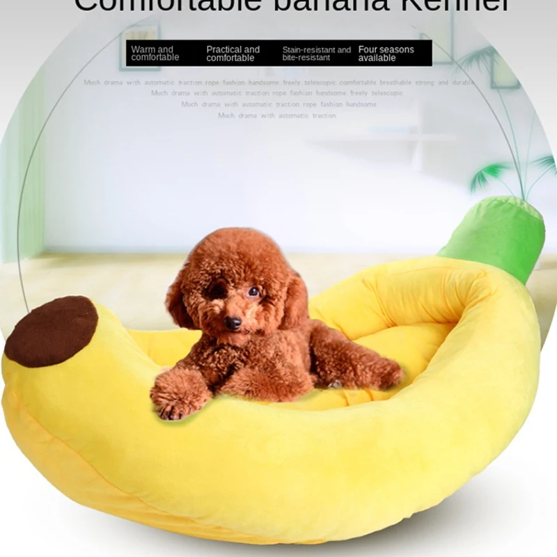 

Banana Shape Pet Bed Medium Large Dog Removable and Washable Warm Thick Cotton Wool Dog Kennel Dog Bed Pet Bed