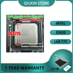 Intel xeon E5420 2.5GHz 12M 1333Mhz 80W cpu Processor Work on LGA 775 motherboard