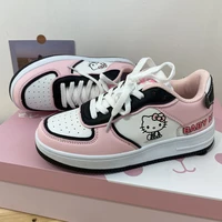 kitty cat anime kawaii creative sneakers casual shoes versatile trend pink purple for students girls womens birthday gifts