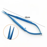 double eyelid surgery needle holder 16cm titanium alloy ophthalmic microneedle holder straight elbow cosmetic plastic surgery to