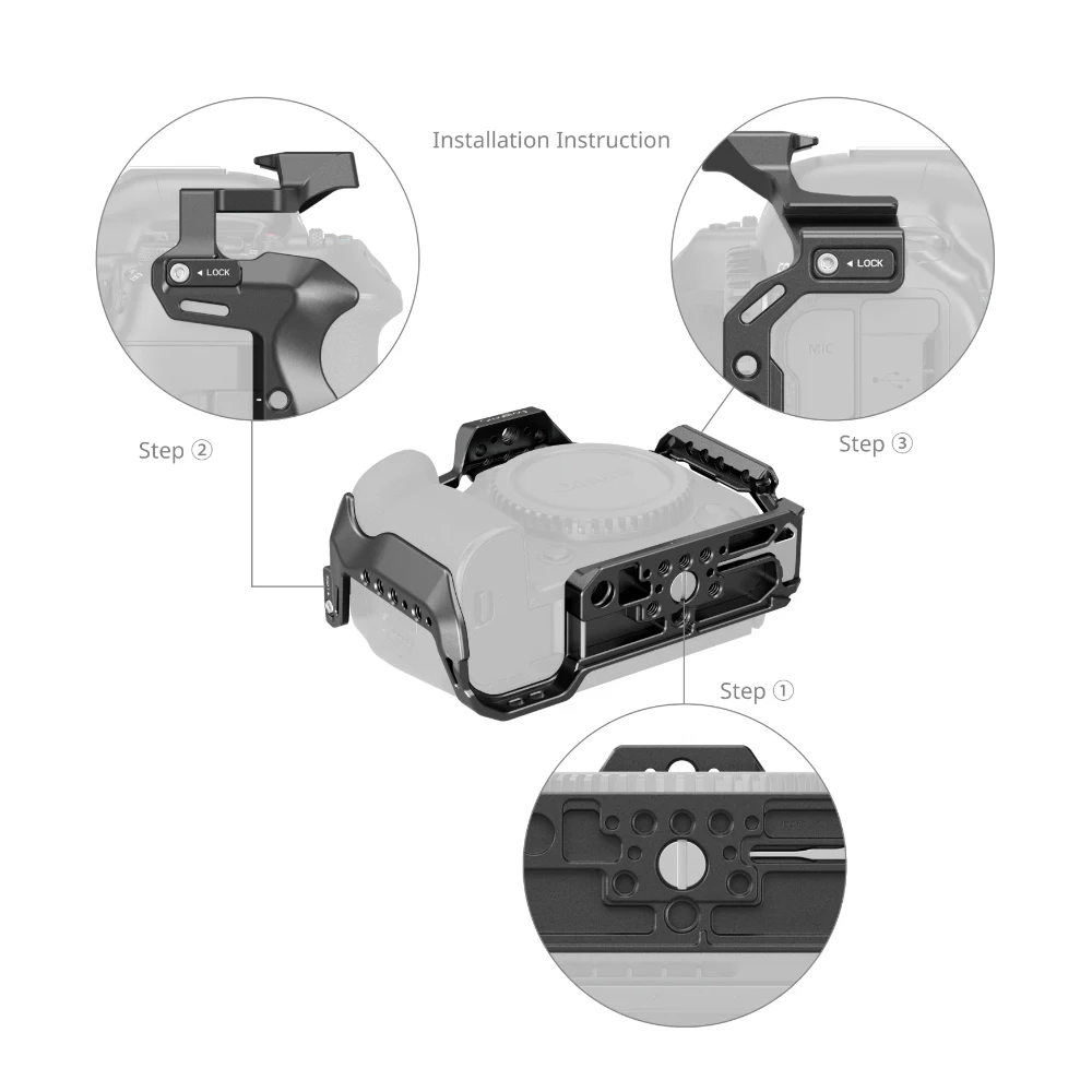SmallRig L-образная Монтажная пластина/клетка для камер Canon EOS R5 Mark II 4983/4978