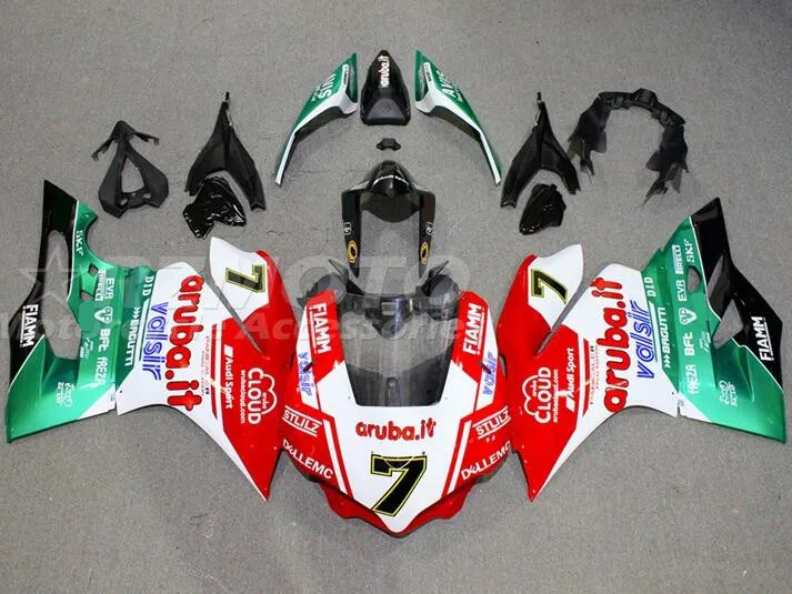 

Новинка Обтекатели для мотоцикла Ducati Panigale 1299 959 2015 2016 2017 2018 комплект для кузова под давлением жемчужный белый чехол на заказ