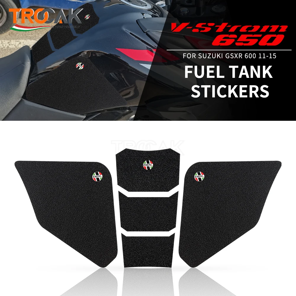 

VStrom 650 DL 650 Motorcycle PVC Side Anti slip Tank Pads Gas Knee Grip Traction Stickers For Suzuki V-Strom 650 DL650