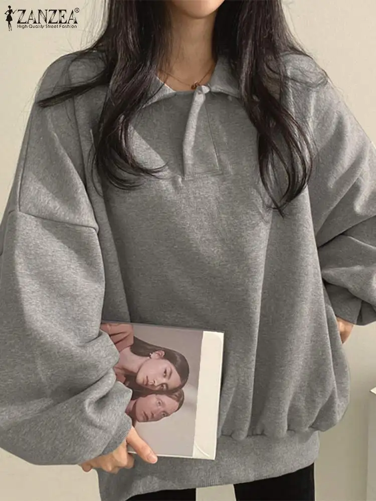 

Женские пуловеры, модная офисная блузка, Повседневная однотонная элегантная женская блузка, Модный Топ с длинным рукавом ZANZEA 2023, Весенняя Т...